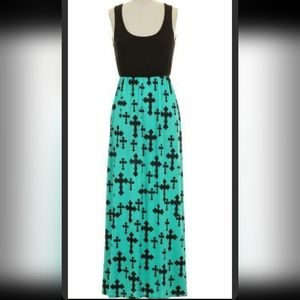 NEW Jade cross print multi color dress